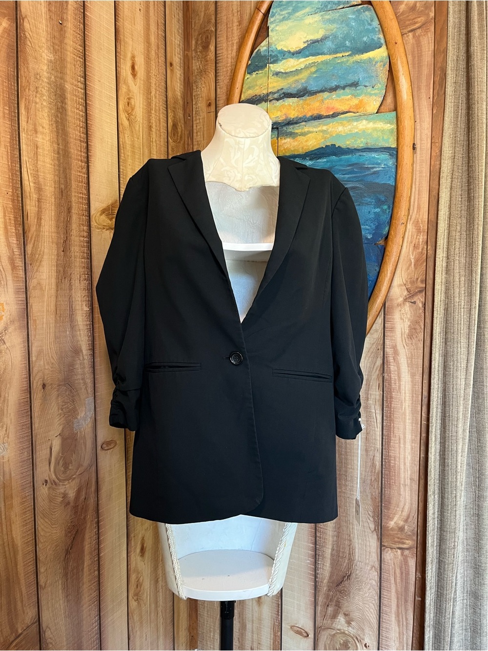 💋 Michael Kors Black Single-Button Women's Blazer